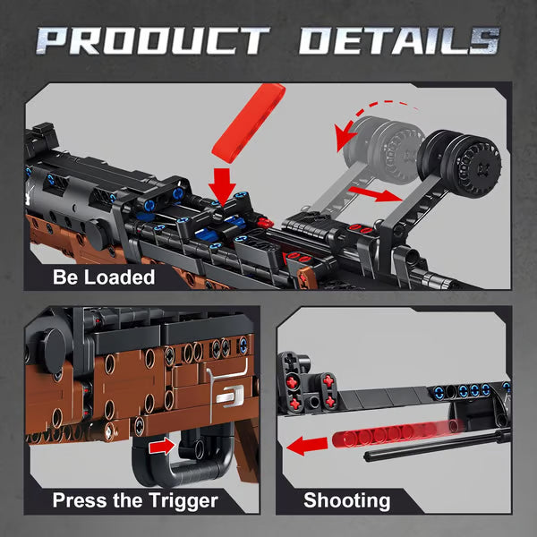 98K Model Gun Building Blocks Set for Adults