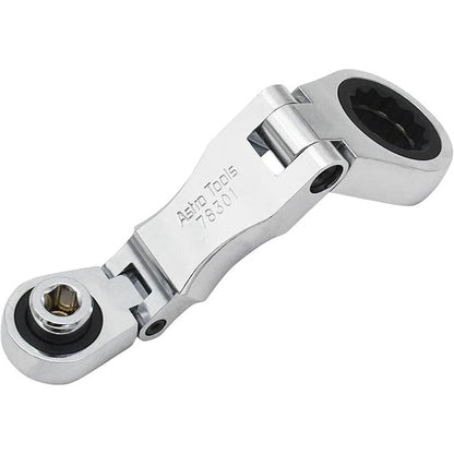 Compact Dual-Bend Ratchet Wrench