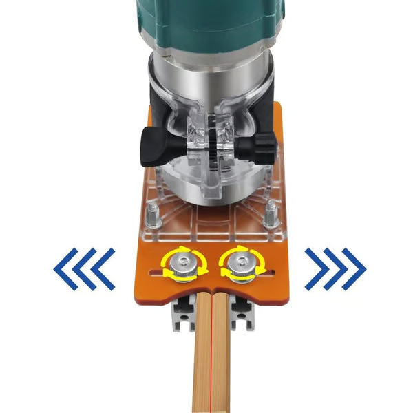 2-in-1 Invisible Fastening Nut Slotting Base, Woodworking Router Base