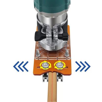 2-in-1 Invisible Fastening Nut Slotting Base, Woodworking Router Base