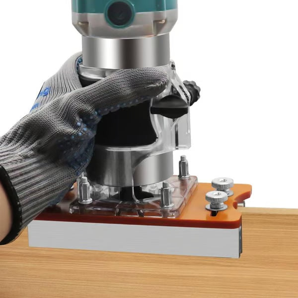 2-in-1 Invisible Fastening Nut Slotting Base, Woodworking Router Base