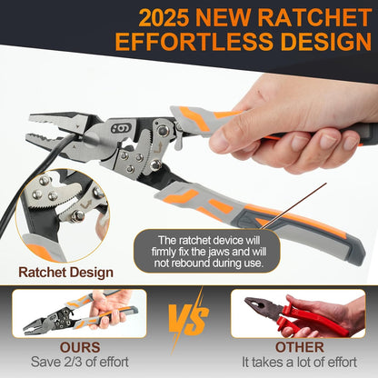 Ratchet Wire Cutter & Pliers