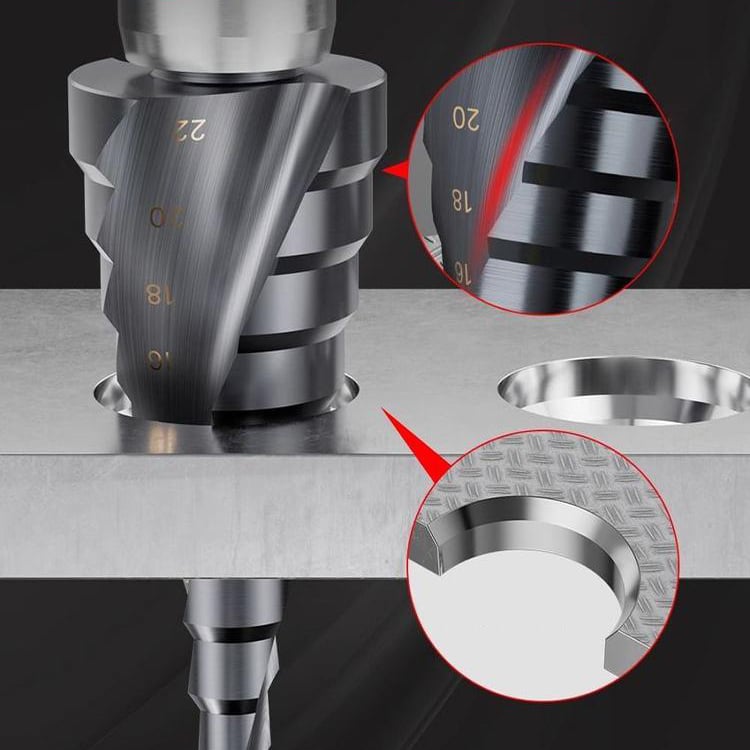 Spiral Step Drill Bit