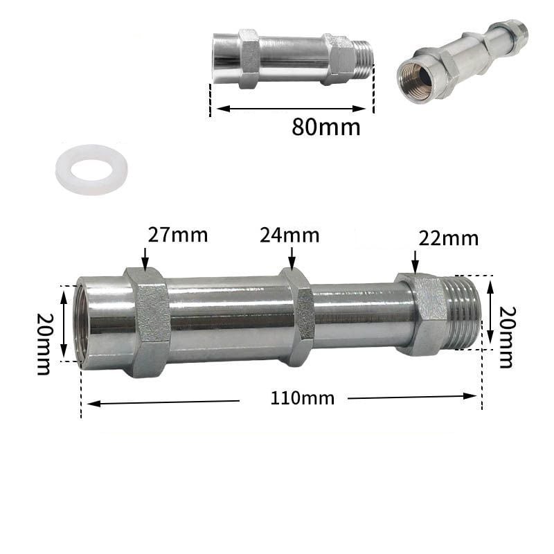 360° Swivel Telescoping Brass Extension Fitting