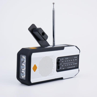 Solar-Powered Flashlight Emergency Radio