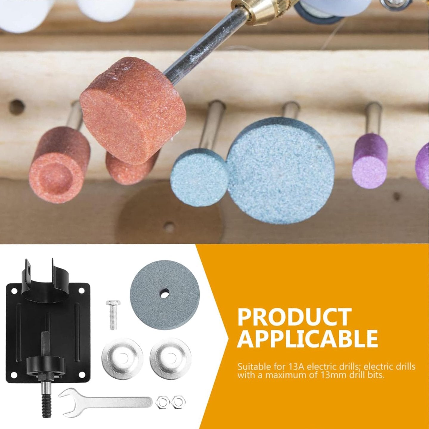 Multi-Functional Electric Drill Sanding Wheel Stone Set