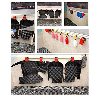 4 Pcs Heavy‐Duty Mat Cleaning Clamps