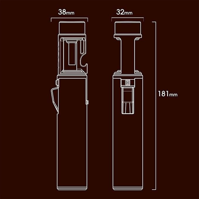 Portable Adjustable Refillable Butane Jet Lighter