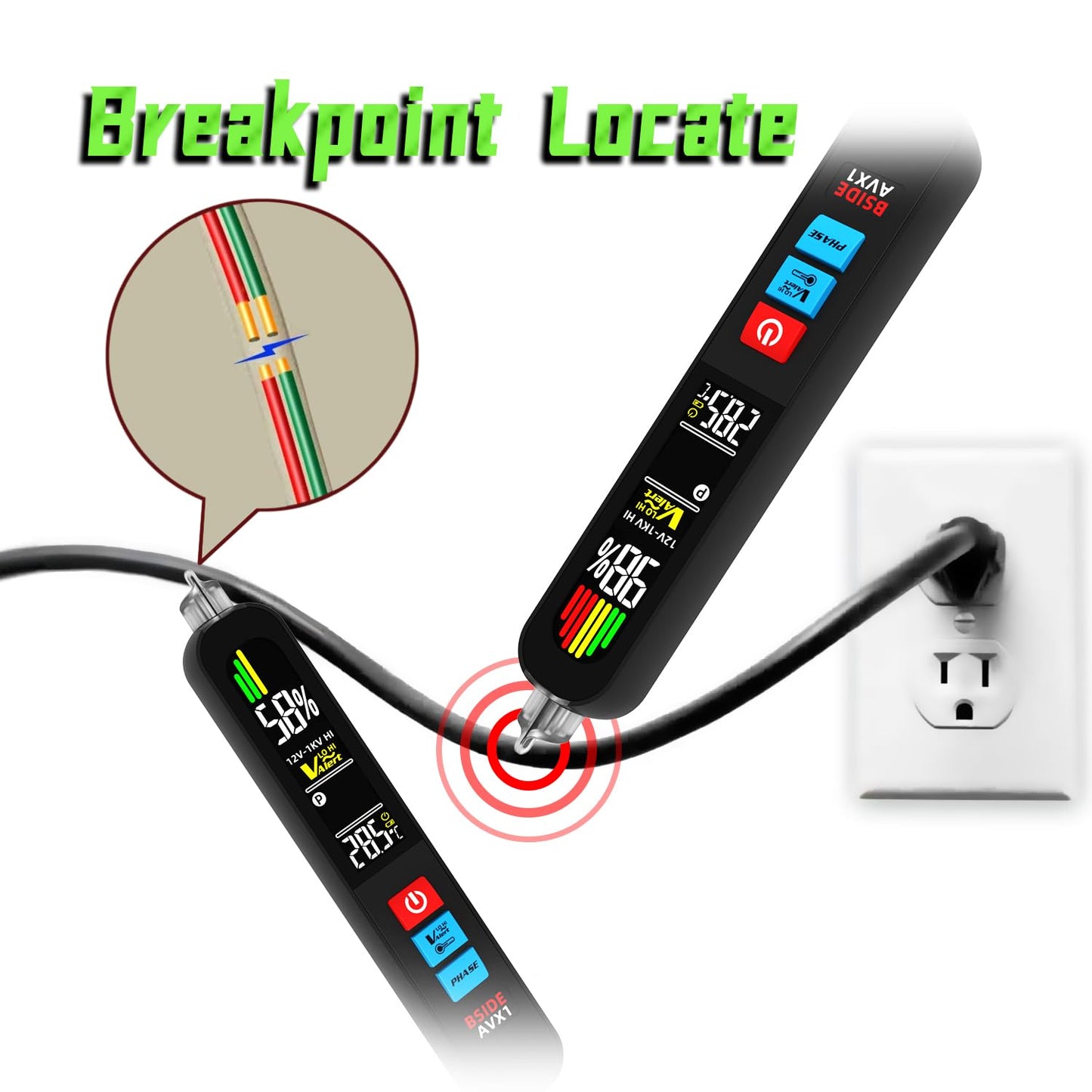 AVX1 3‐Phase Non‐Contact Voltage & Rotation Tester