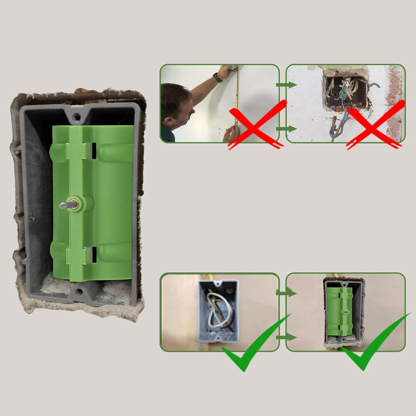 Drywall Outlet Box Marking Tool Kit (5‐Pack)