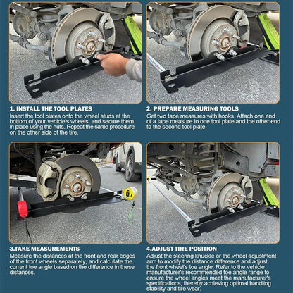 Anti-Slip Wheel Alignment Plate 🚗📏