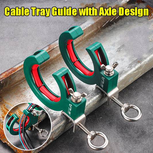 Versatile Cable Tray Guide with Axle Design