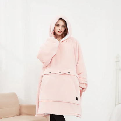 Self-Heating Oversized Cozy Hoodie