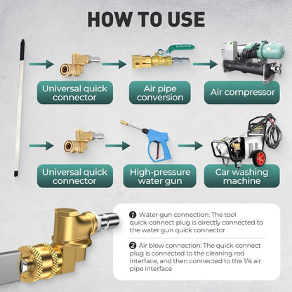 24" High-Pressure Radiator Cleaning Wand