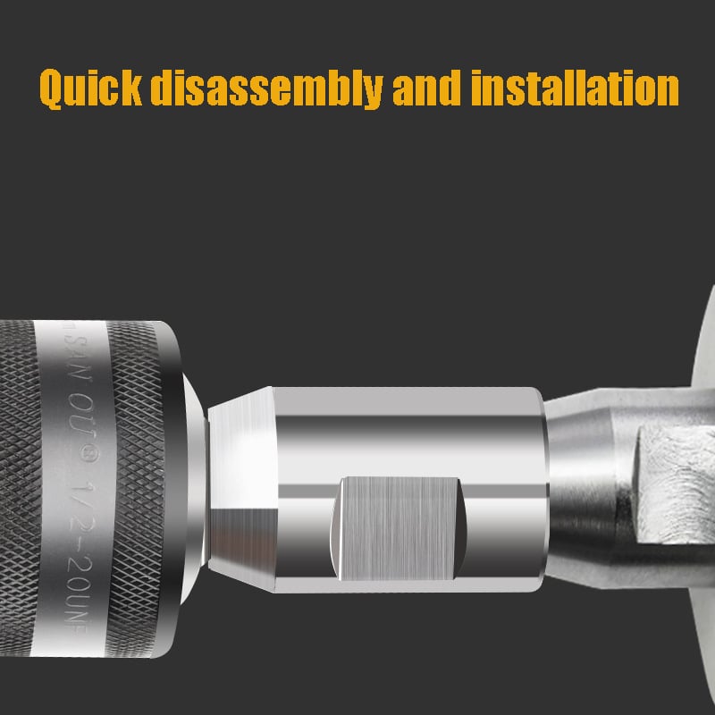 Heavy-Duty 1/2′′ Impact Drill Chuck with Adapter