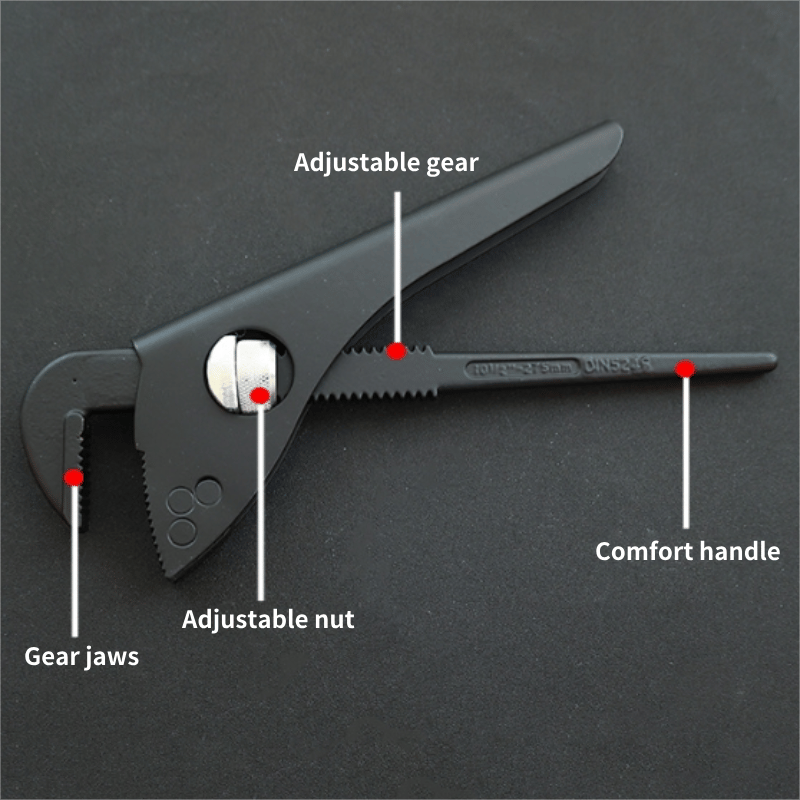Adjustable Pipe Wrench with Handle