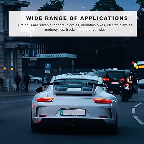 40 Pcs Tire Repair Rubber Screws with Storage Box