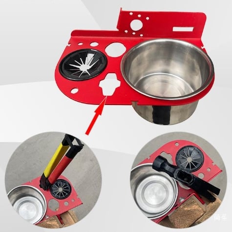 Herringbone Ladder Tool Rack