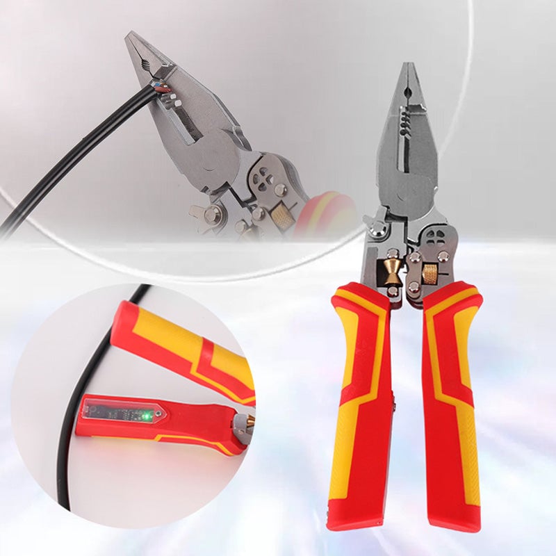 8-in-1 Multifunctional Wire Stripper with Electricity Measurement