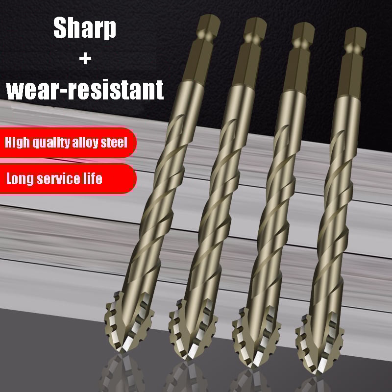 Precision 4-Blade Serrated Eccentric Drill Bit