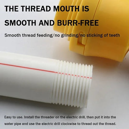 Electric Drill Modified Water Pipe Threader