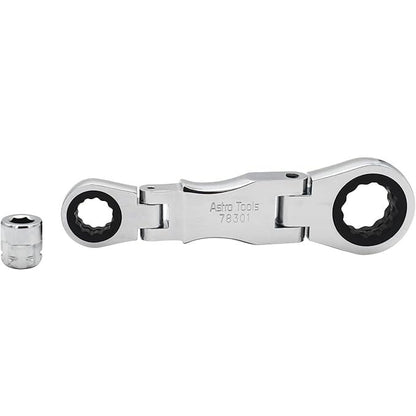 Compact Dual-Bend Ratchet Wrench