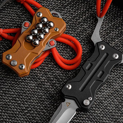 Practicality Folding Knife with Slingshot