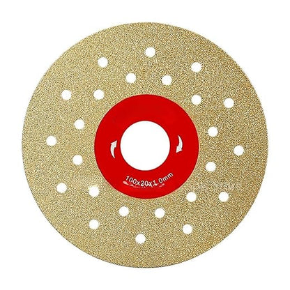 4 PCS 100mm Vacuum-Brazed Diamond Cutting & Grinding Disc — 4"