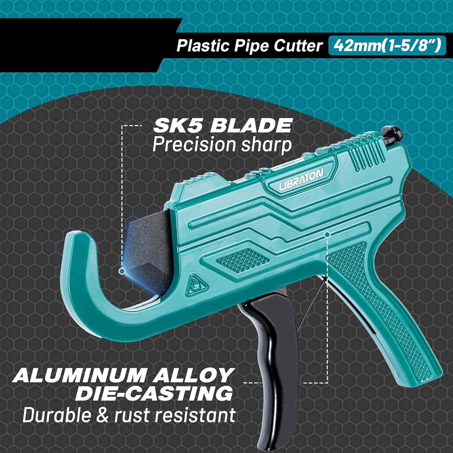 One-Handed Heavy-Duty PVC Pipe Cut-Gun