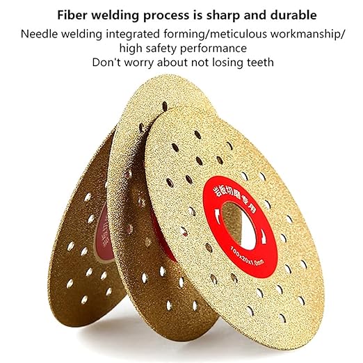 4 PCS 100mm Vacuum-Brazed Diamond Cutting & Grinding Disc — 4"