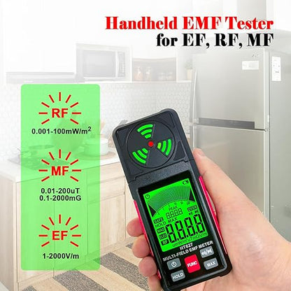 3‐in‐1 Precision EMF & RF Radiation Detector