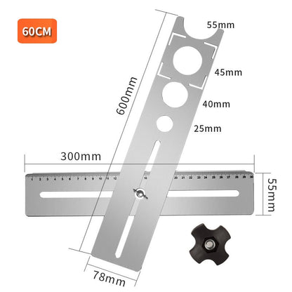 Tile Installation Faucets/Outlets Positioning Ruler