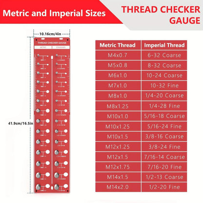 Nut and Bolt Thread Checker
