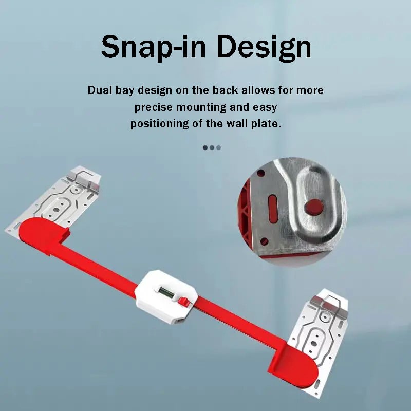Adjustable Dual‐Slot Spirit Level for AC Mounting Brackets