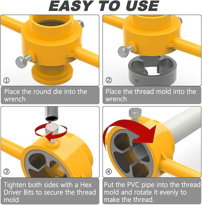 PVC Pipe Threader Kit