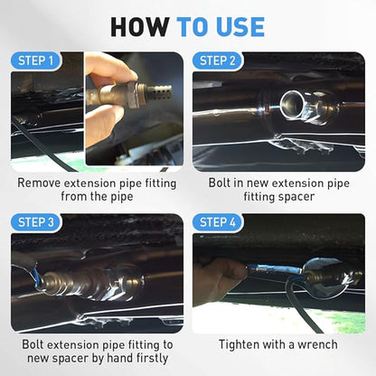 🚗 M18X1.5 Car O2 Sensor-Car CEL Check Engine Light Adapter Eliminator