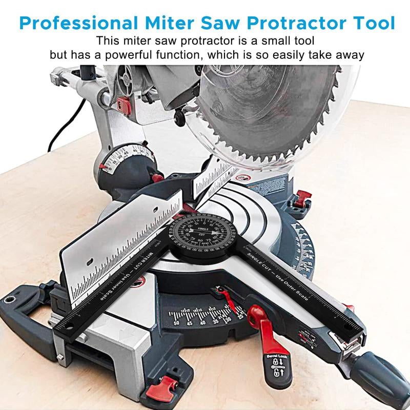 Aluminum Miter Saw Protractor-Best Angle Measurement Tool