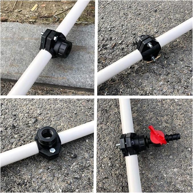 4 Pcs Drain Saddle Tee