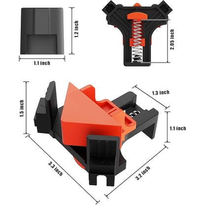 4 Pcs Corner Clamp Set – Precision 90° Woodworking Tool Gift