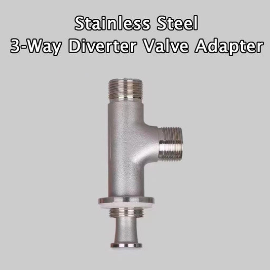 Stainless Steel 3‐Way Diverter Valve Adapter