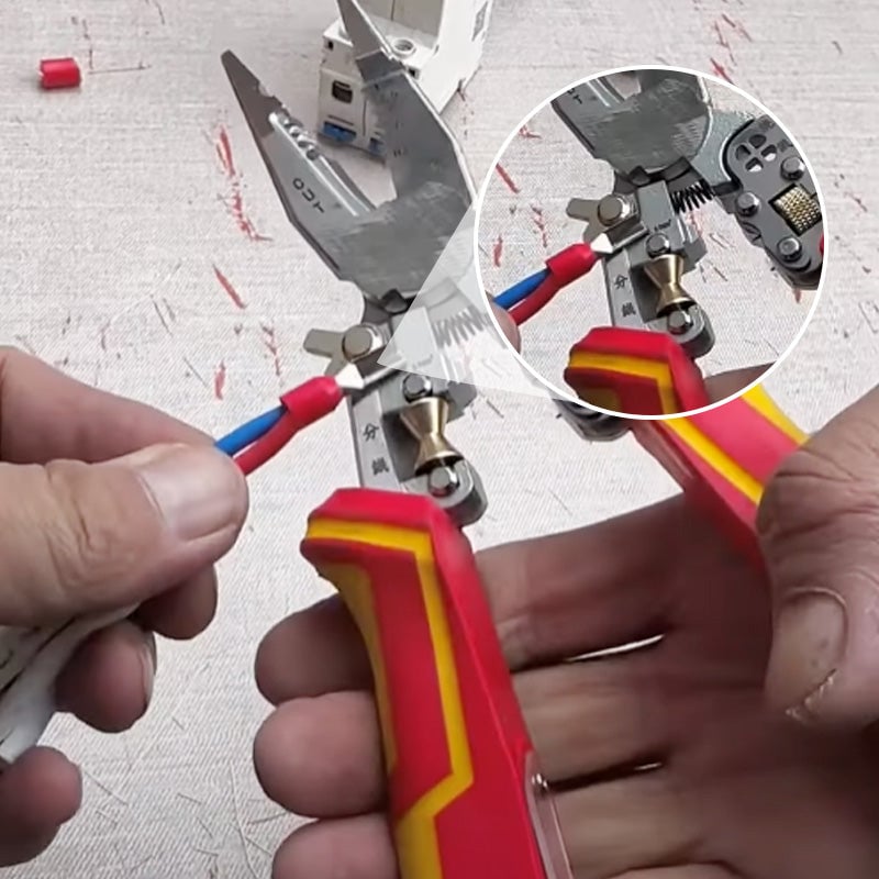 8-in-1 Multifunctional Wire Stripper with Electricity Measurement