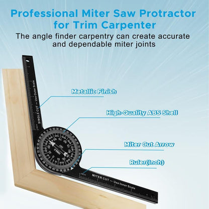 Aluminum Miter Saw Protractor-Best Angle Measurement Tool