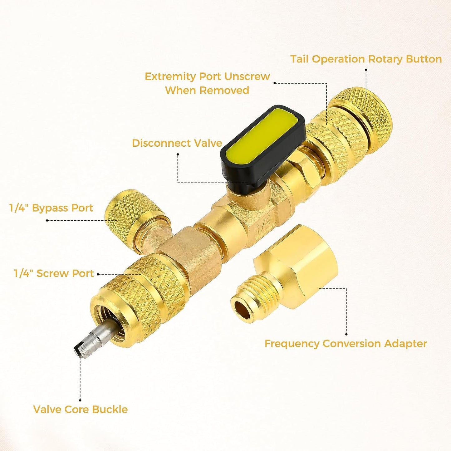 5/16′′ SAE Refrigeration Valve Core Remover & Installer Tool