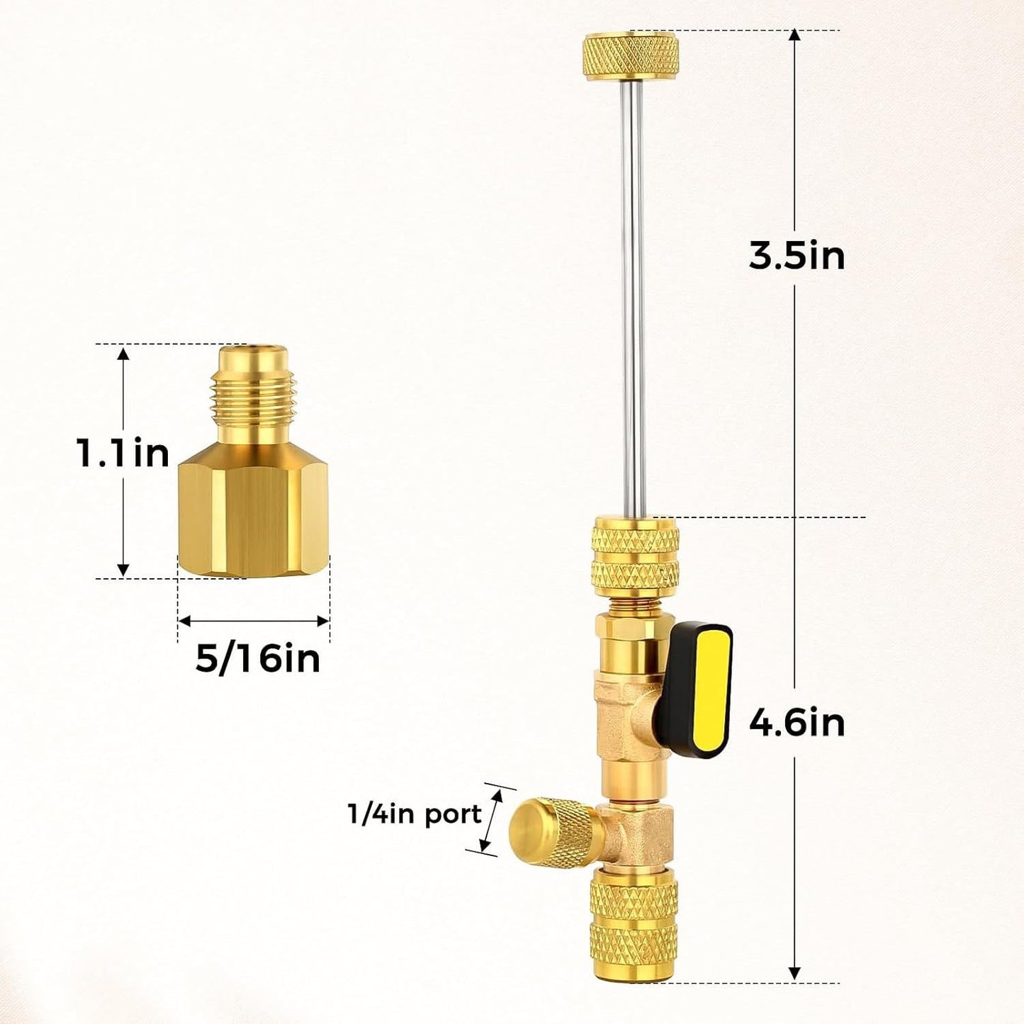 5/16′′ SAE Refrigeration Valve Core Remover & Installer Tool