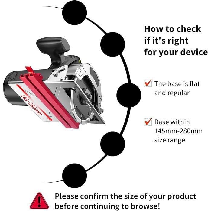 Universal 4′′ Circular Saw Guide