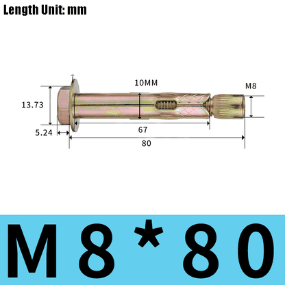 Heavy-Duty M6-M8 Bolt