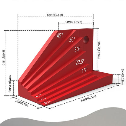 Angle Measuring Block Gauge with 30°-45°Adjustable