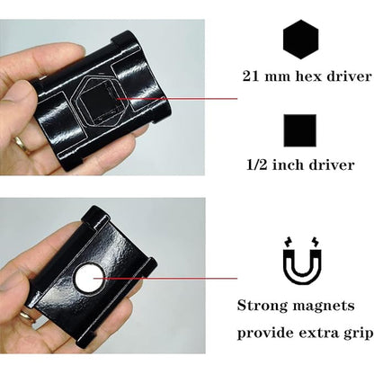 Dual-Action 1⁄2′′/21 mm Wrench Extender
