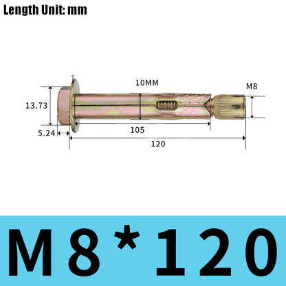 Heavy-Duty M6-M8 Bolt