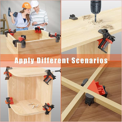 4 Pcs Corner Clamp Set – Precision 90° Woodworking Tool Gift